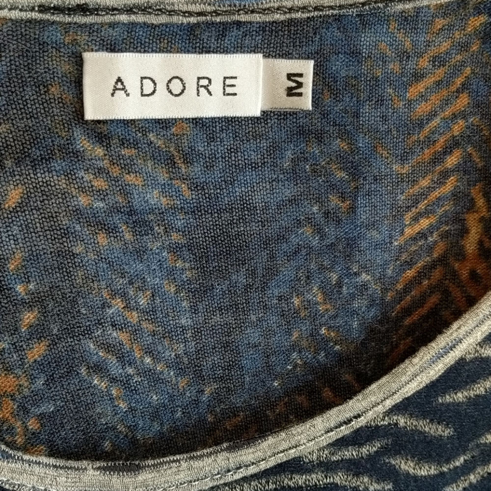 Adore Asymmetric Pattern Block Tunic - image 3